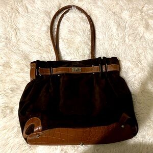 Brown tote bag